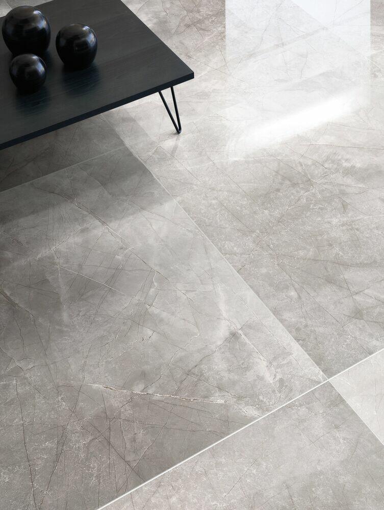 Porcelanato Mare D'autunno Cinza Retificado Polido 90x90 Portobello