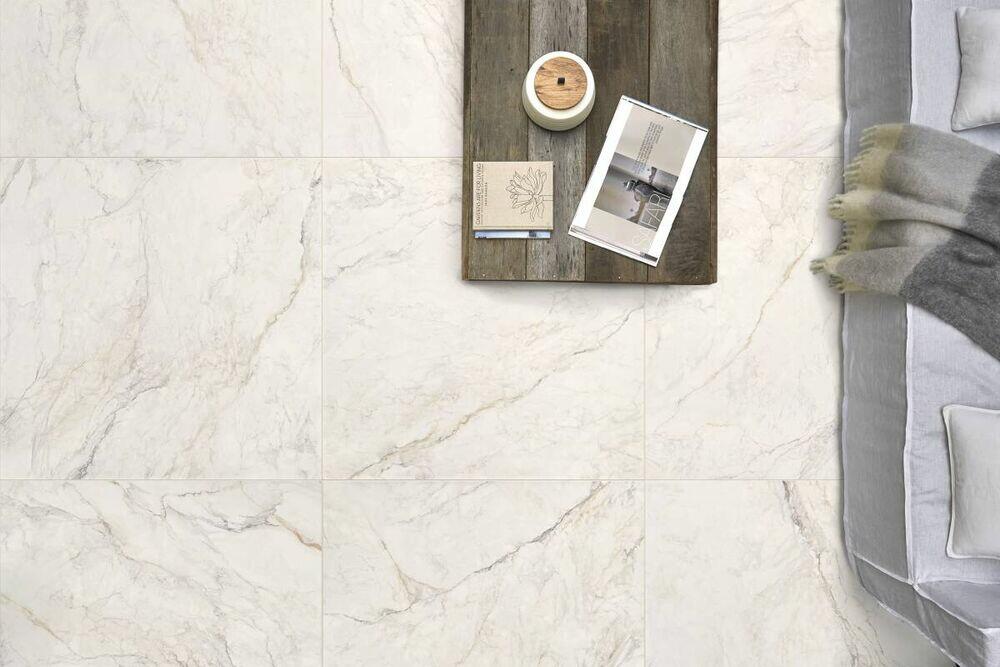 Porcelanto Apuano Oro Branco Retificado Natural 90cmx90cm Portobello