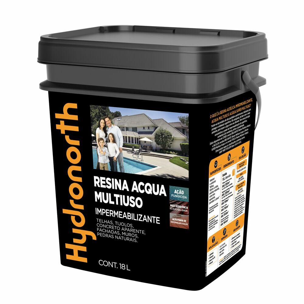 Resina Acqua Incolor Fosco 18l Hydronorth