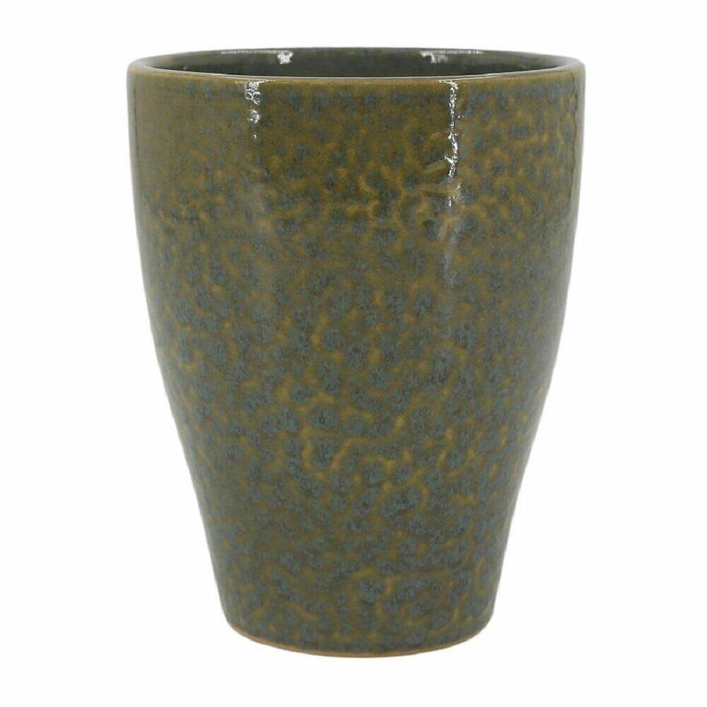 Vaso a Sven Cachepo Verde Musgo 14x14x17cm TS Brasil