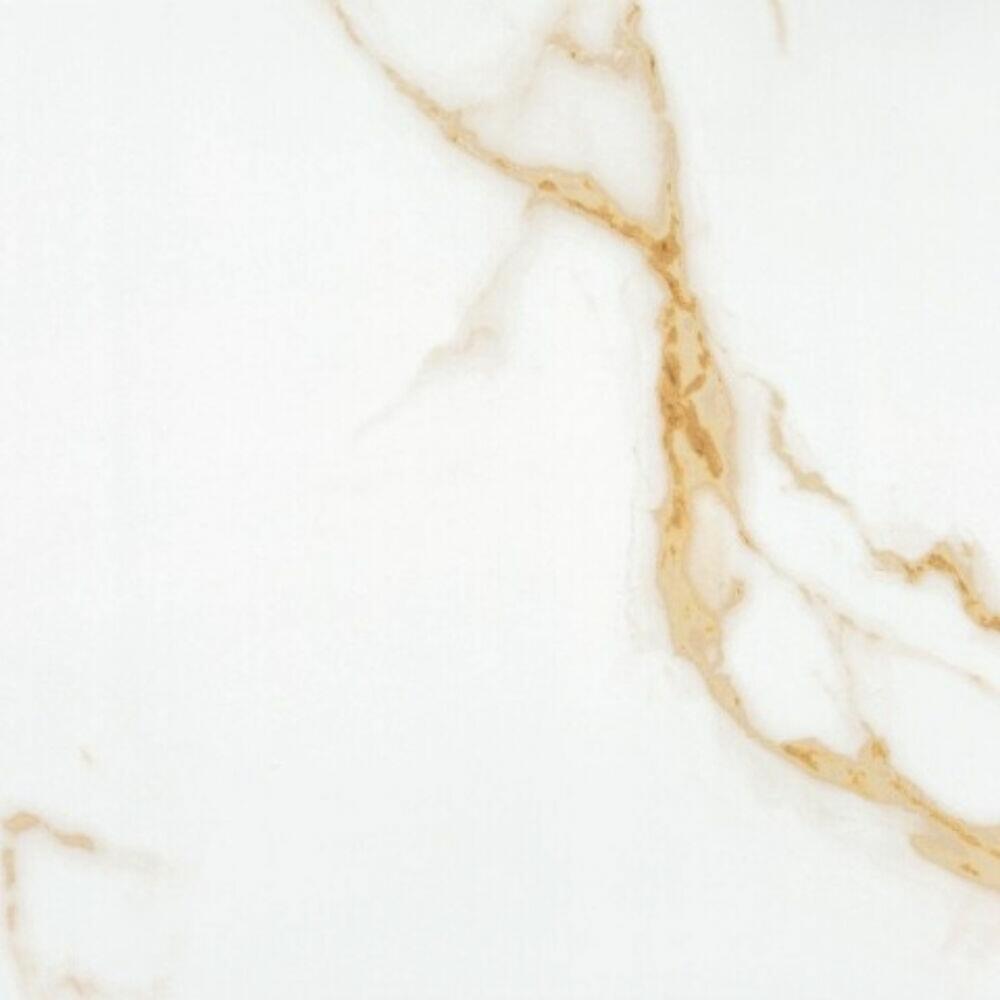 Porcelanato Statuary Gold Branco Bold Acetinado 31x61cm Incepa