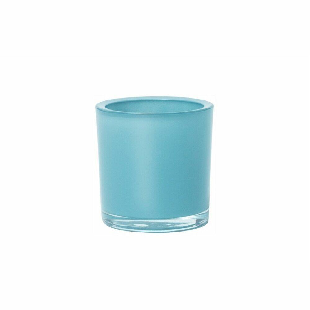 Vaso Cilindro Azul Turquesa Claro 12x12x12cm TS Brasil