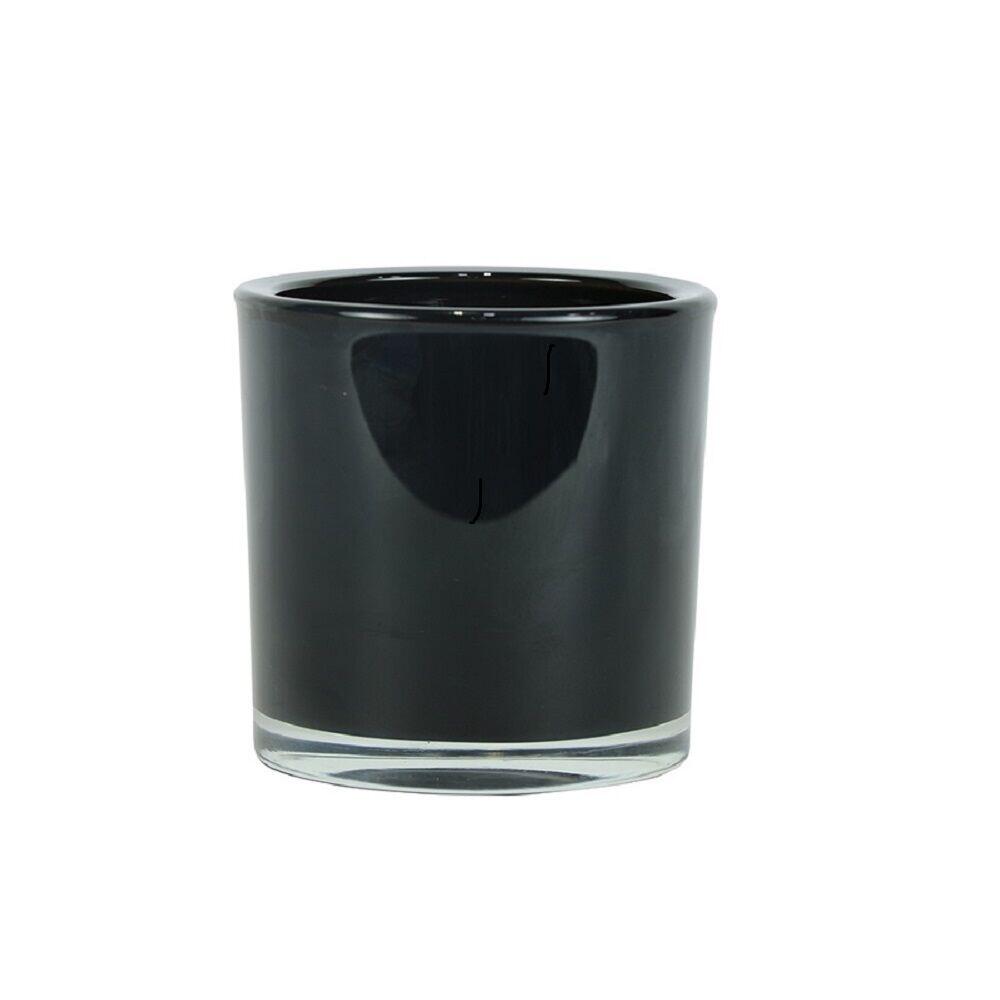 Vaso Cilindro Cachepo Preto 12x12x12cm TS Brasil