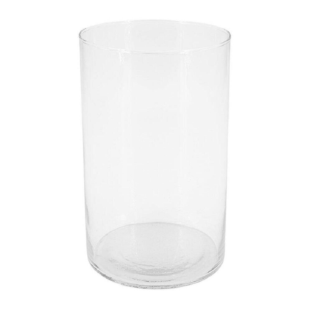 Vaso Vidro Cilindro Transparente 14x14x22cm TS Brasil