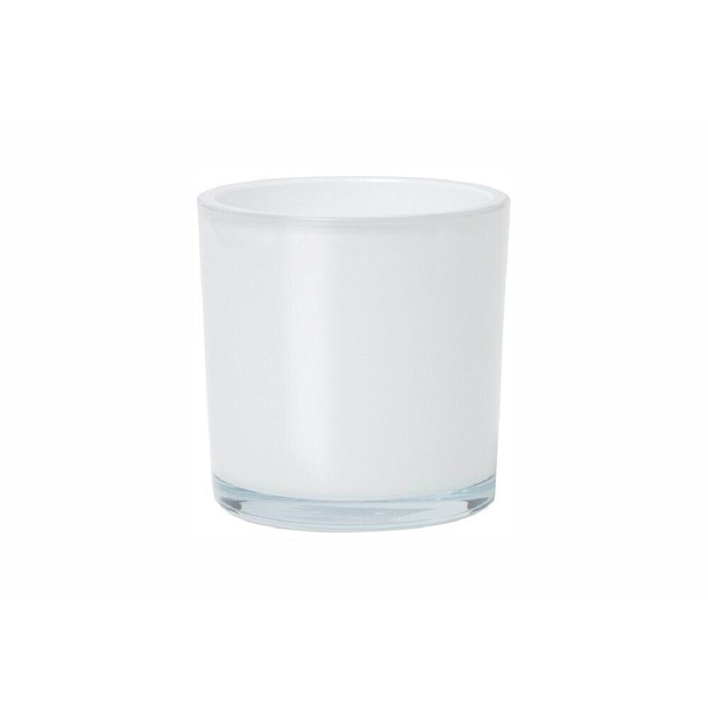 Vaso Cilindro Cachepo Branco 14x14x14cm TS Brasil