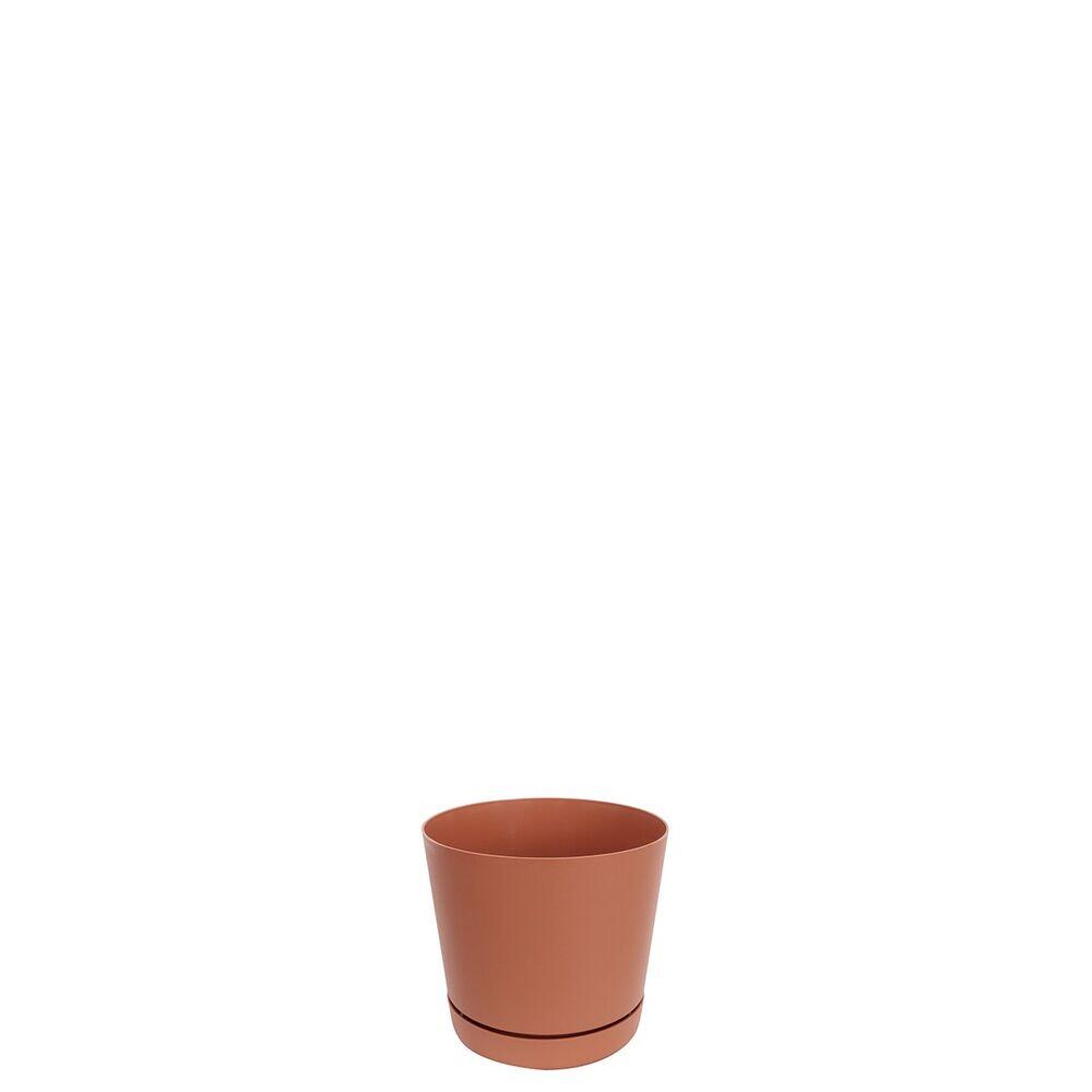 Vaso Plástico Rio Terracota 10,5x9,8cm Vasart