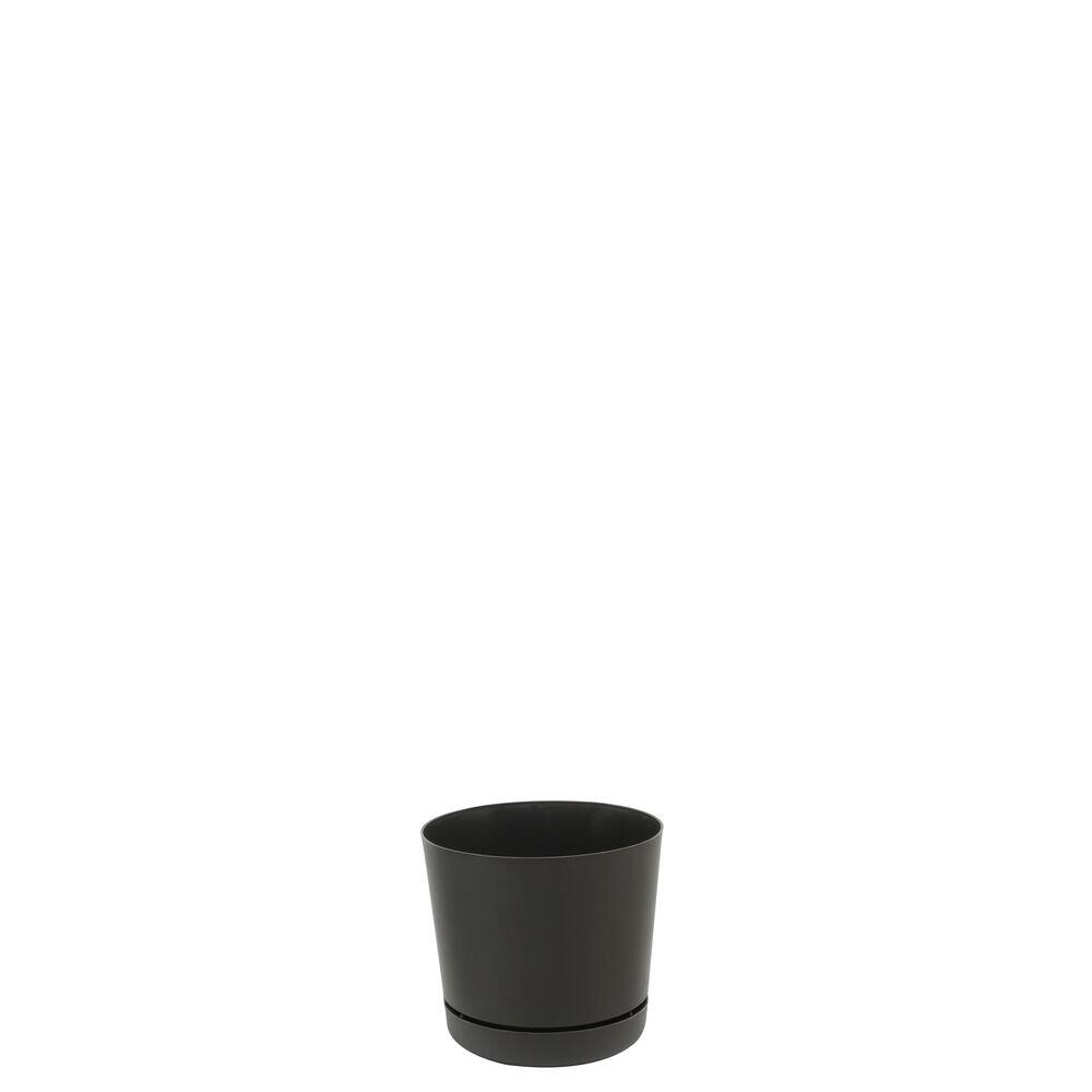 Vaso Plastico Rio Grafite 10,5x9,8cm Vasart