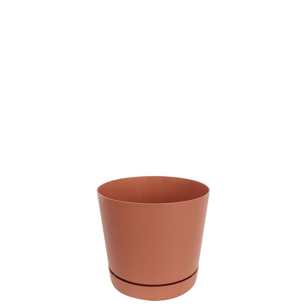 Vaso Plástico Rio Terracota 15cm Vasart