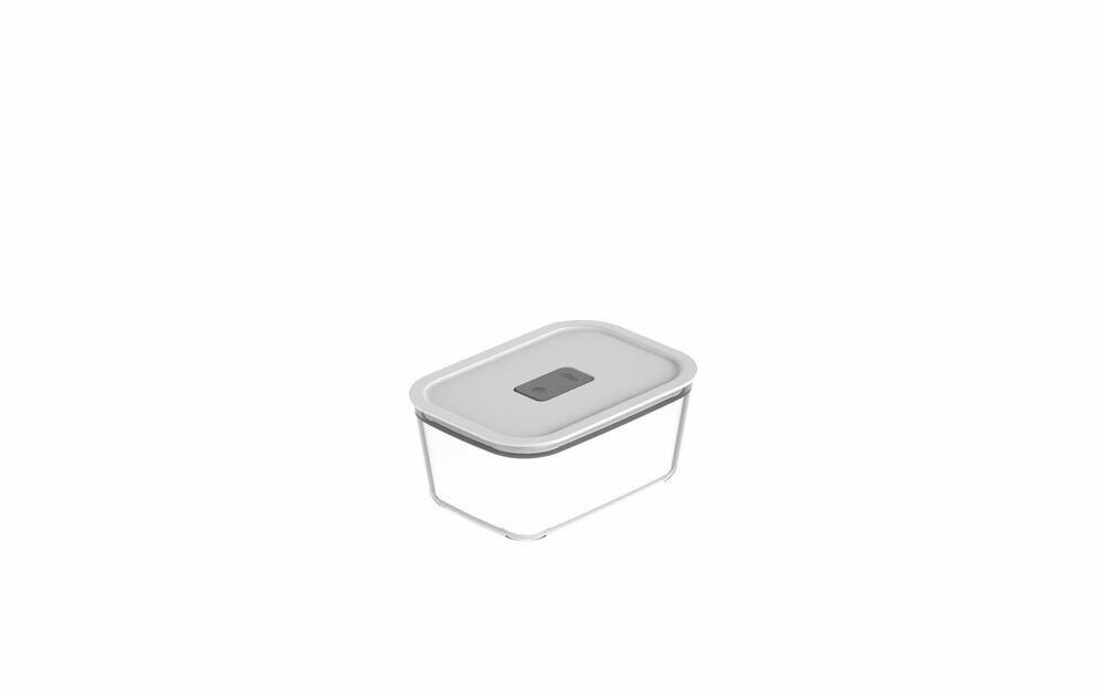 Pote de Vidro Hermético 1200ml Fresh Lock Branco Ou