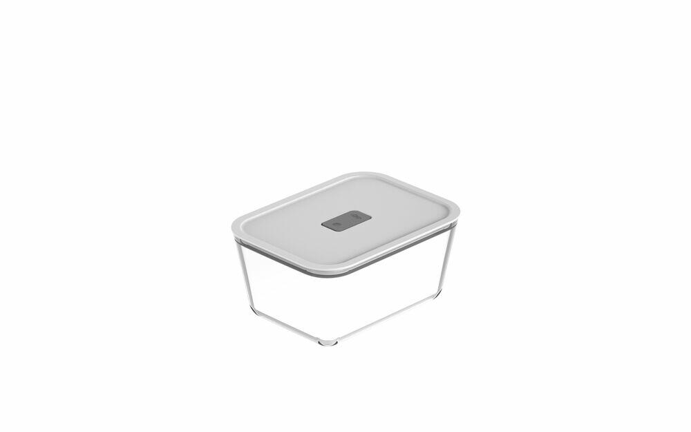 Pote Vidro Hermético 2400ml Fresh Lock Branco Ou