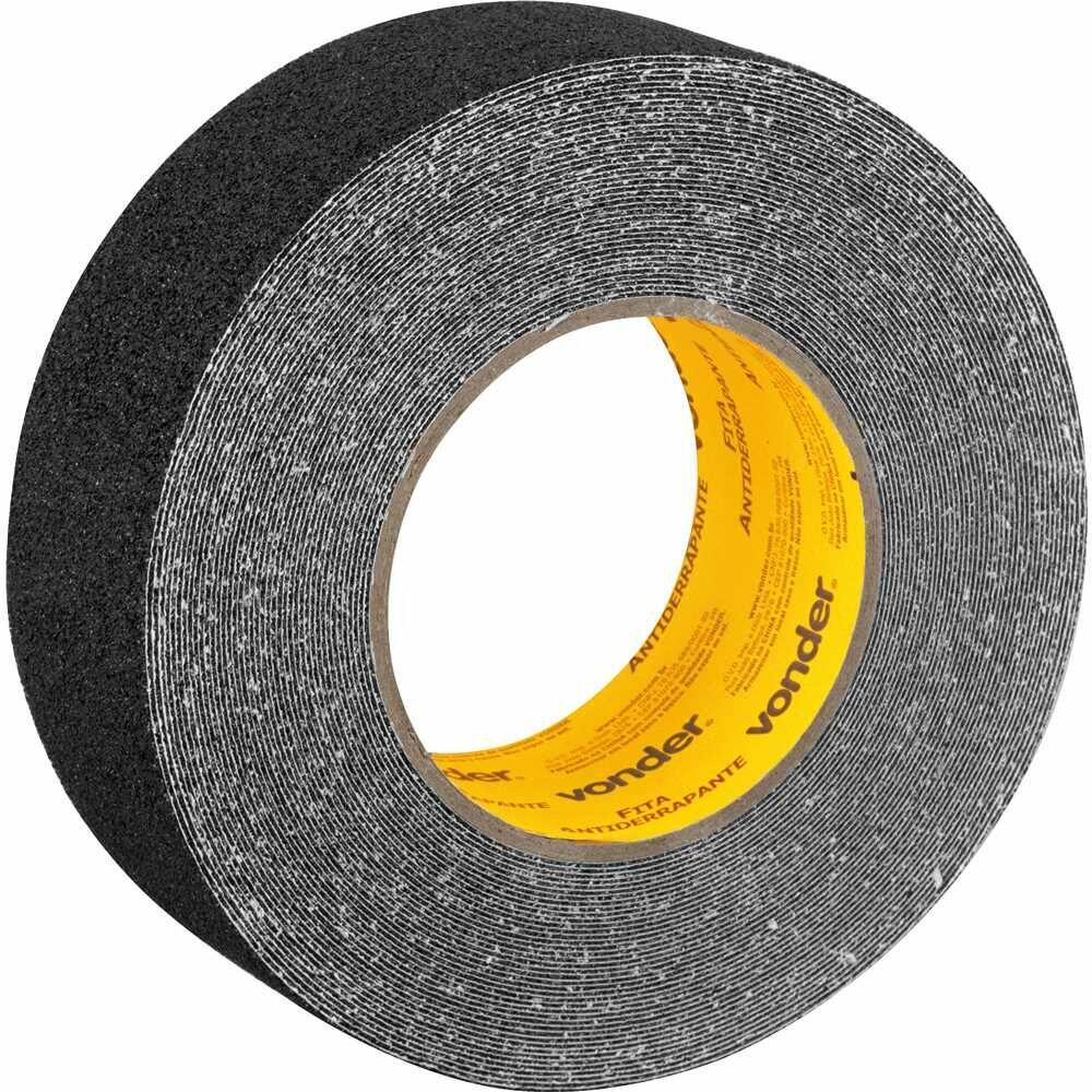 Fita Antiderrapante para Pisos 50mm15m Preto Vonder