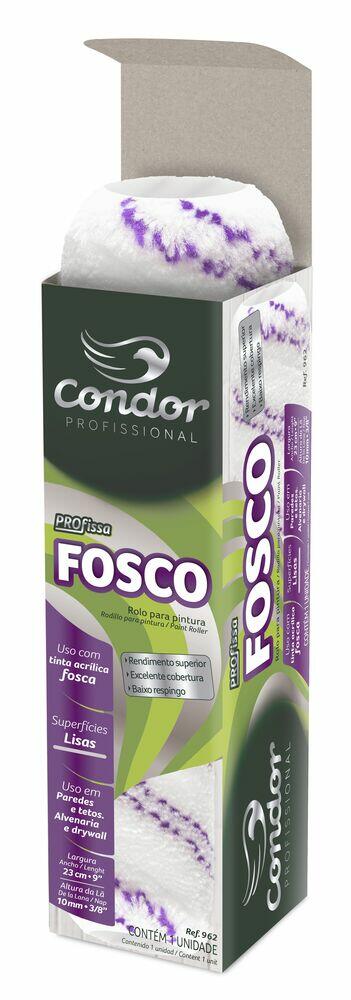 Rolo Lã 23cm 962 Antirrespingo Roxo Estelar Condor