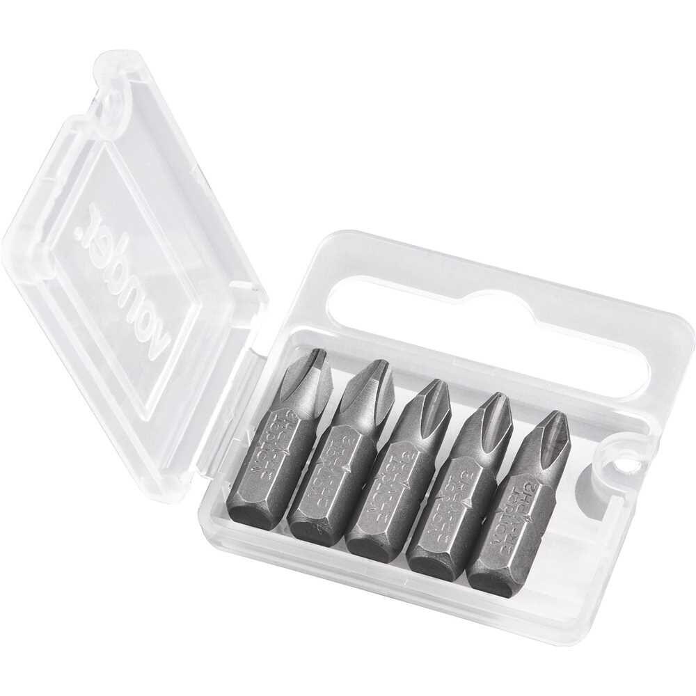 Jogo de Bits 1/4 5 peças 2x25mm Prata Vonder