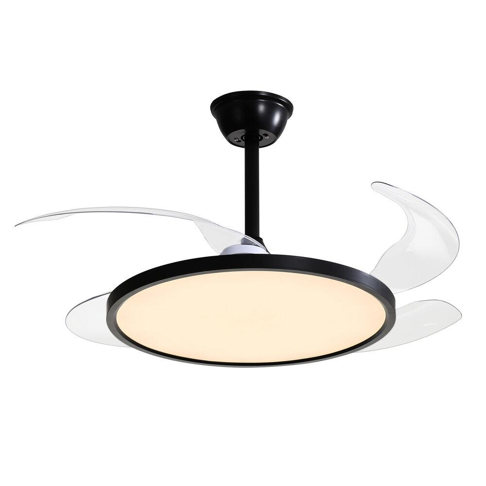 Ventilador de Teto 4 Pás Lótus Preto Bivolt Aliseu