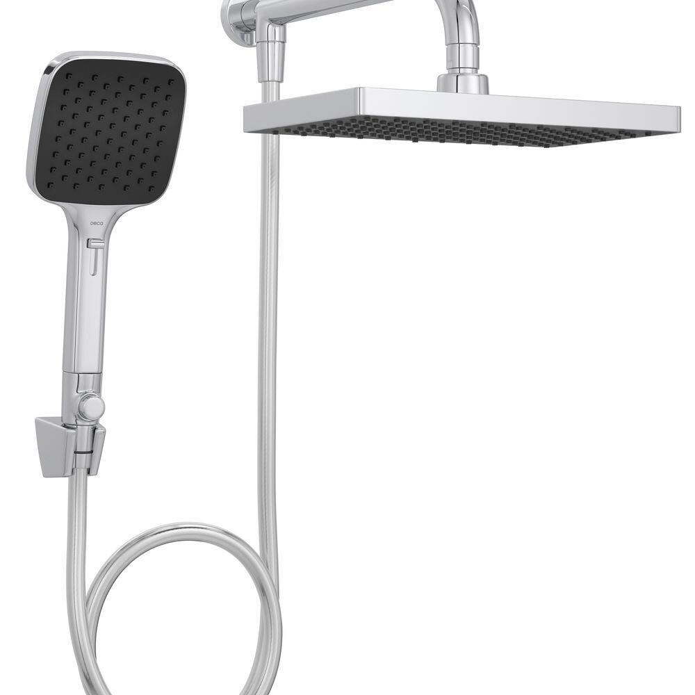Chuveiro Com Desviador Retangular D/paflex Max Cromado Deca