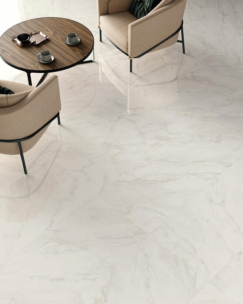 Porcelanato Chiaro Di Versilia Branco Retificado Polido 60x120cm Portobello