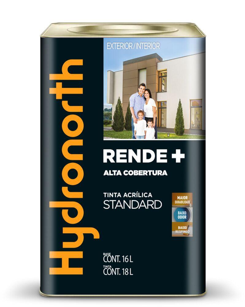 Tinta Acrílica Fosca 18L Rende+ Cromo Standard Hydronorth