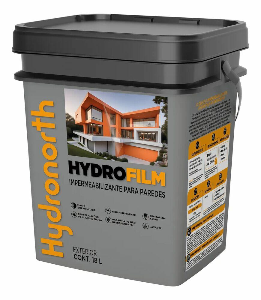 Resina Parede Incolor Hydrofilm 18l Hydronorth