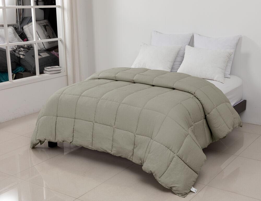 Edredom Queen Marrom Claro 250 cm x 260 cm