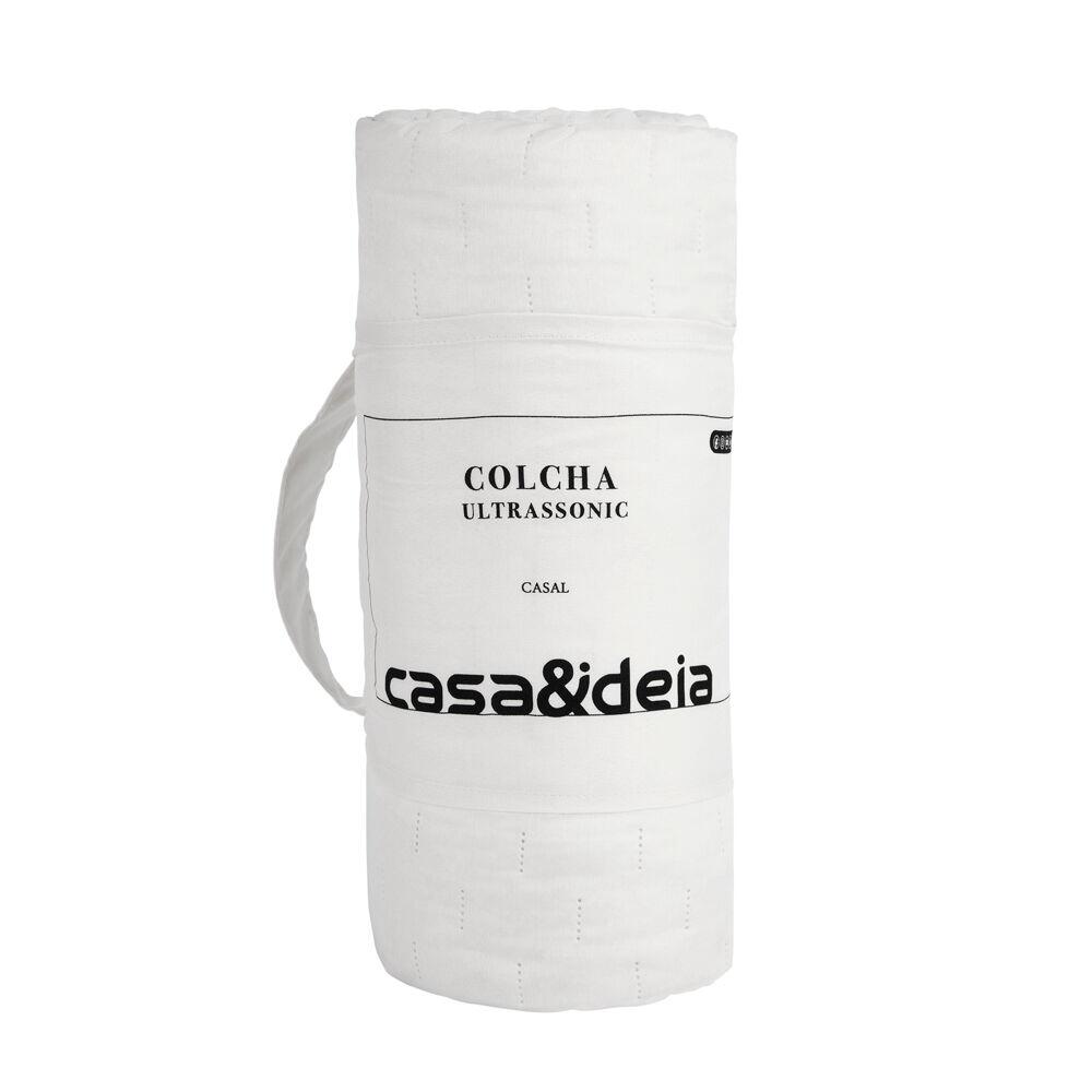 Colcha Casal 2,20m x 2,40m Ultra Off White Diagonal
