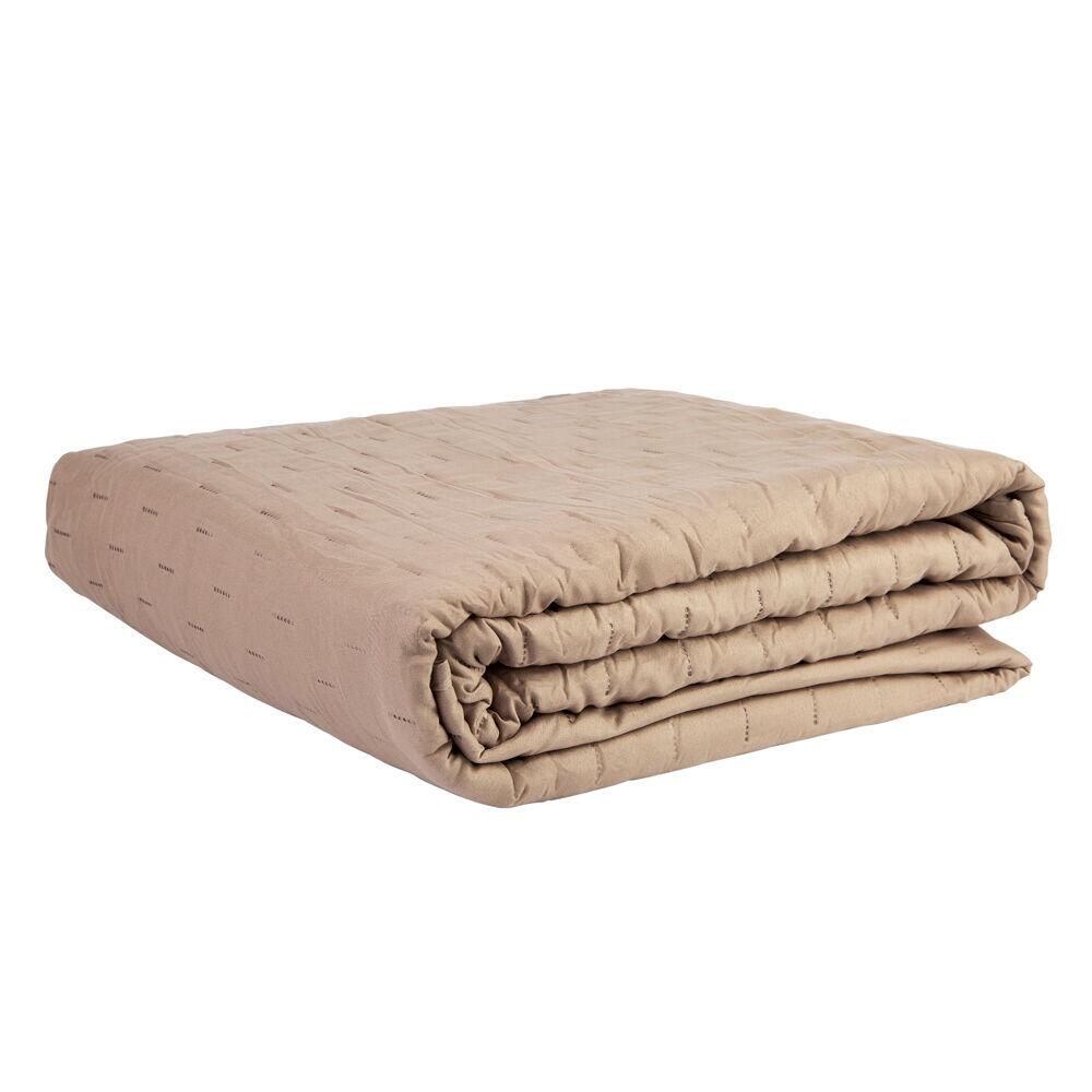 Colcha Solteiro 1,60m x 2,40m Ultra Taupe Diagonal