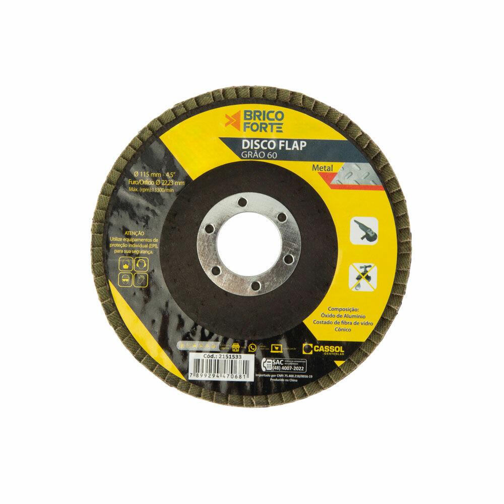 Disco Flap 115mm Grao 60 Brico Forte