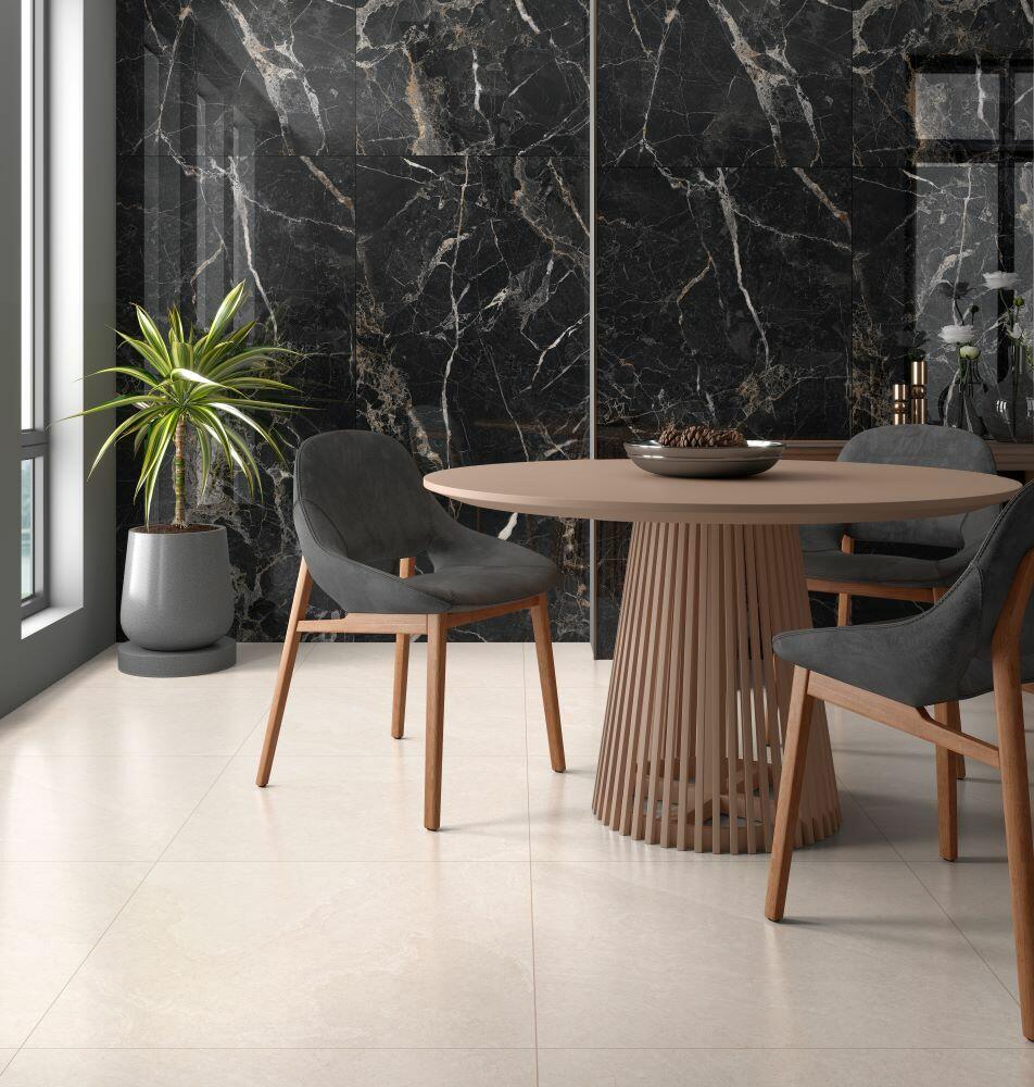 Porcelanato Pergamo Bege Retificado Polido 62x121cm Damme