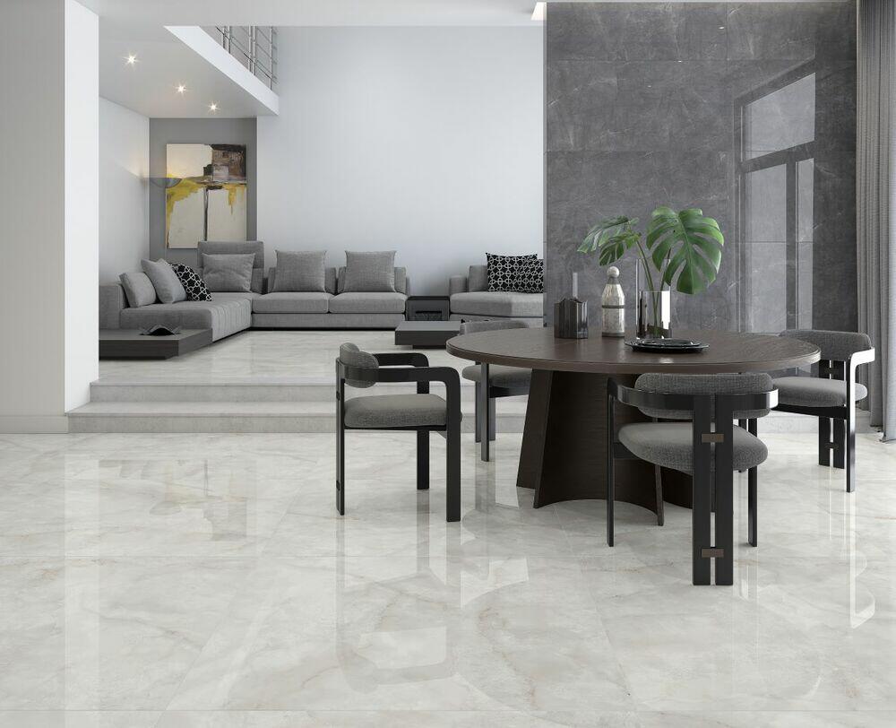 Porcelanato Onix Ice Gelo Retificado Polido 62x121cm Damme