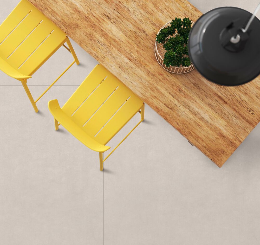 Porcelanato Urbe Bege Retificado Natural 90x90cm Ceusa