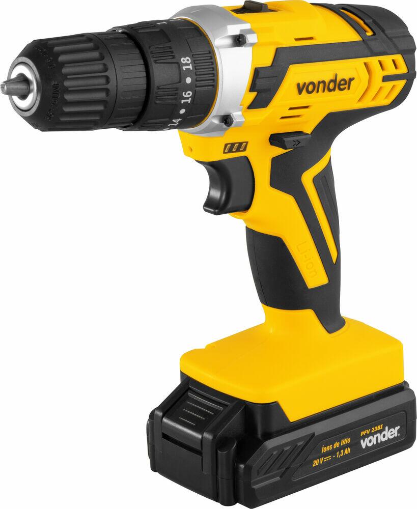 Furadeira e Parafusadeira de Impacto 20v PFV238I Bivolt Vonder