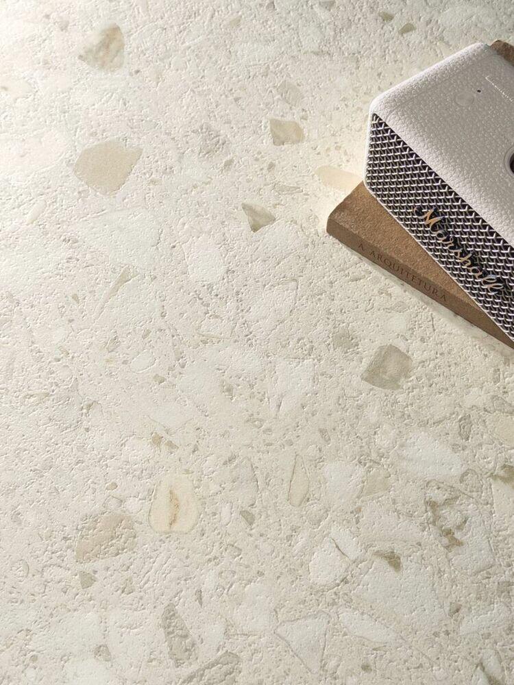 Porcelanato Samba Rock Branco Retificado Natural 90x90cm Portobello