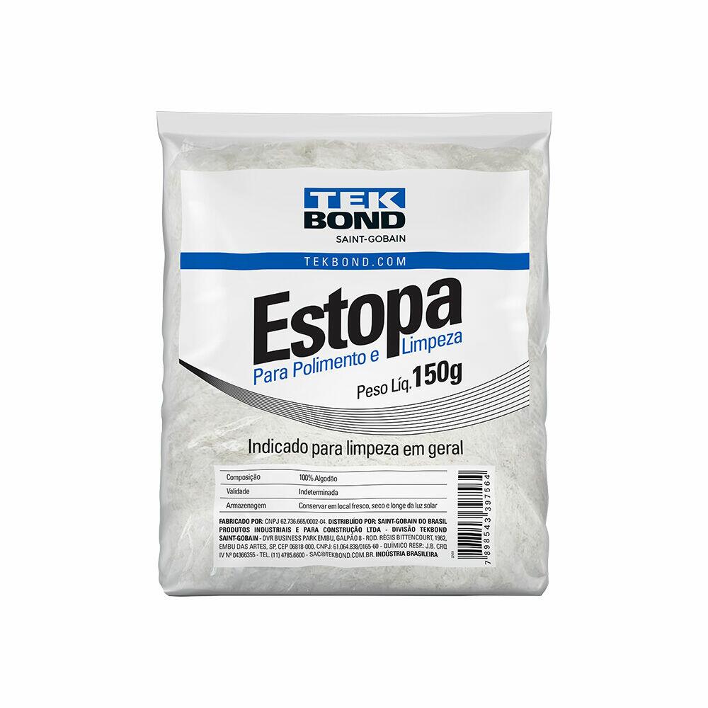 Estopa Limpeza Branco 150g Tekbond