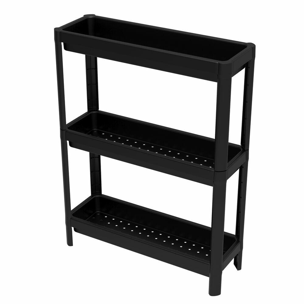 Estante Plastico Geo Linear Preto 76,5x54x18 Grift