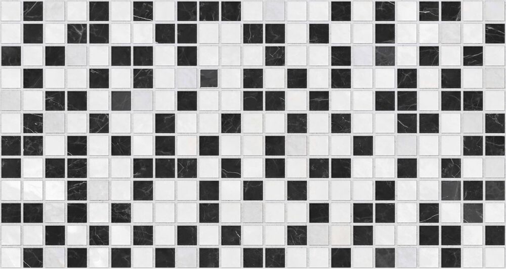 Piso Cerâmico 31x59 Mosaic Black Ilhabella