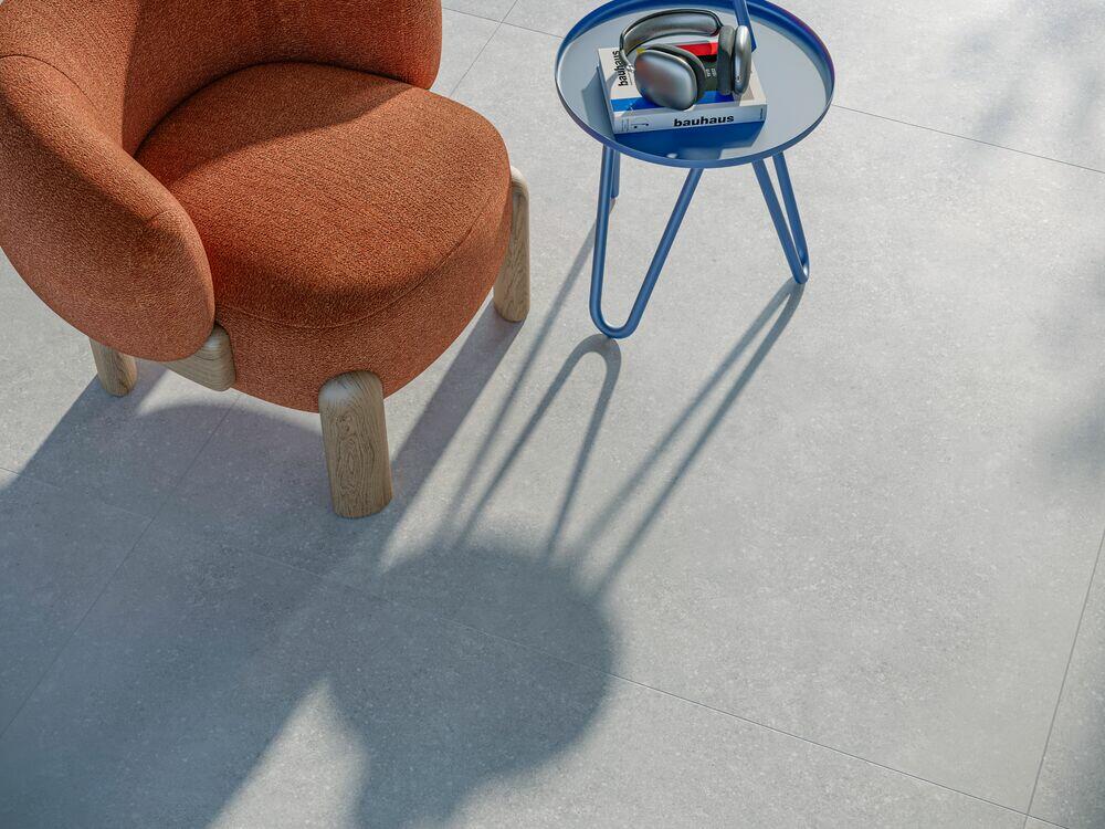 Porcelanato Urbano Cimento Cinza Retificado Acetinado 90x90cm Incepa