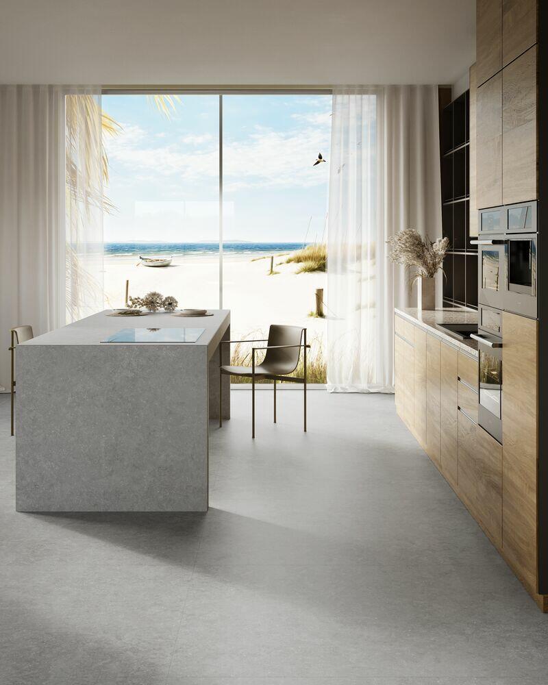 Porcelanato Cannes Grigio Satin Retificado Acetinado 120x120cm Biancogres