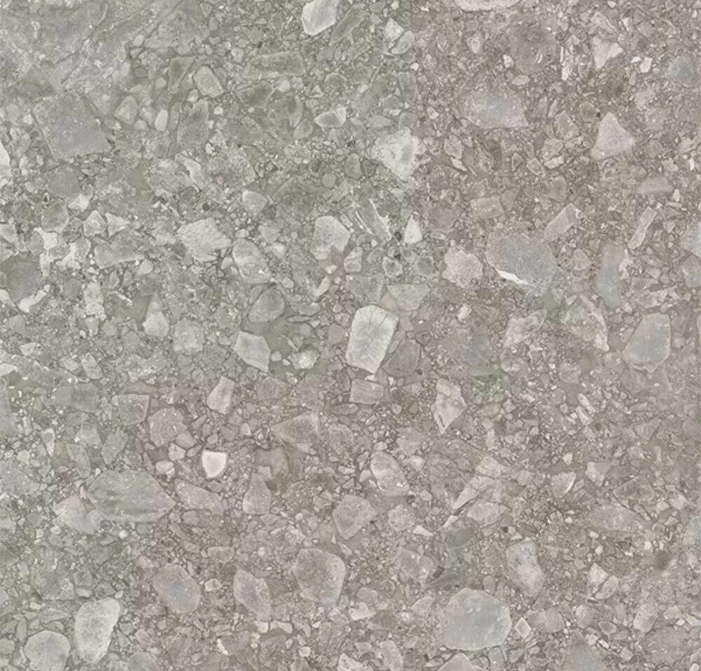 Piso Cerâmico Bergamo Gray Retificado Acetinado 68x68 Ilhabella