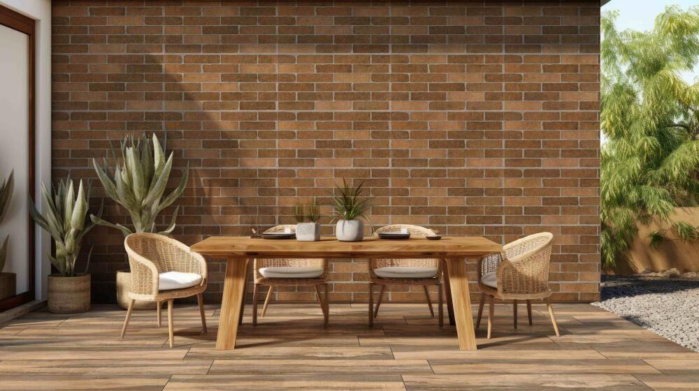 Piso Cerâmico Honey Dry Tech Madeirado  Retificado Acetinado 27x110cm Incefra
