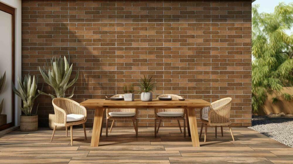 Piso Cerâmico 27cm x 110cm Honey Madeirado Ret Extra Incefra