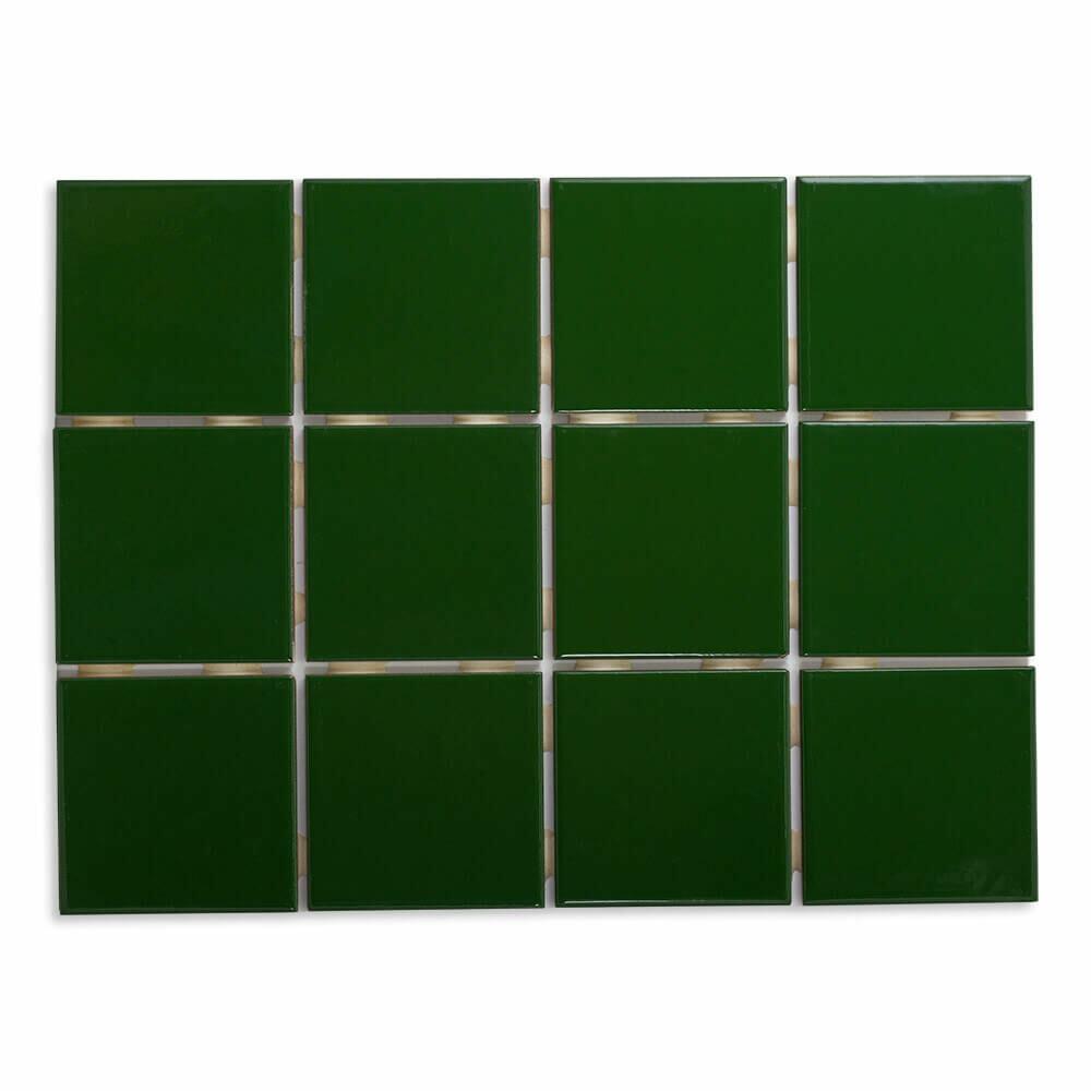 Revestimento Parede Verde Brilhante Verde Bold Brilhante 10x10cm Strufaldi
