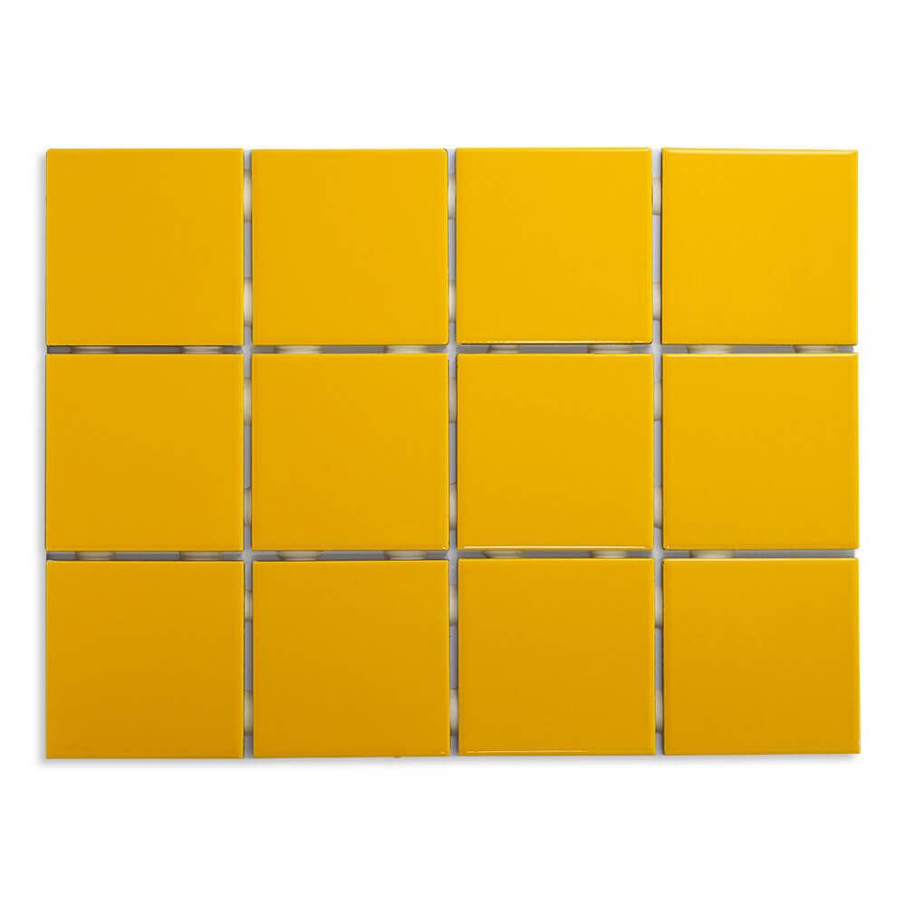 Revestimento Amarelo Bold Brilhante 10x10cm Strufaldi