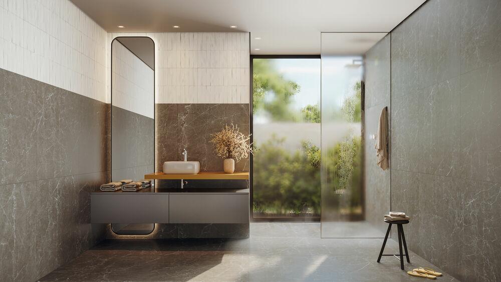 Porcelanato 90x90cm Toronto BW Natural Marrom Retificado Extra Ceusa