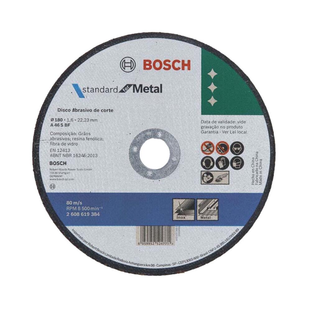 Disco de Corte 180mm Centro Reto Cinza Bosch