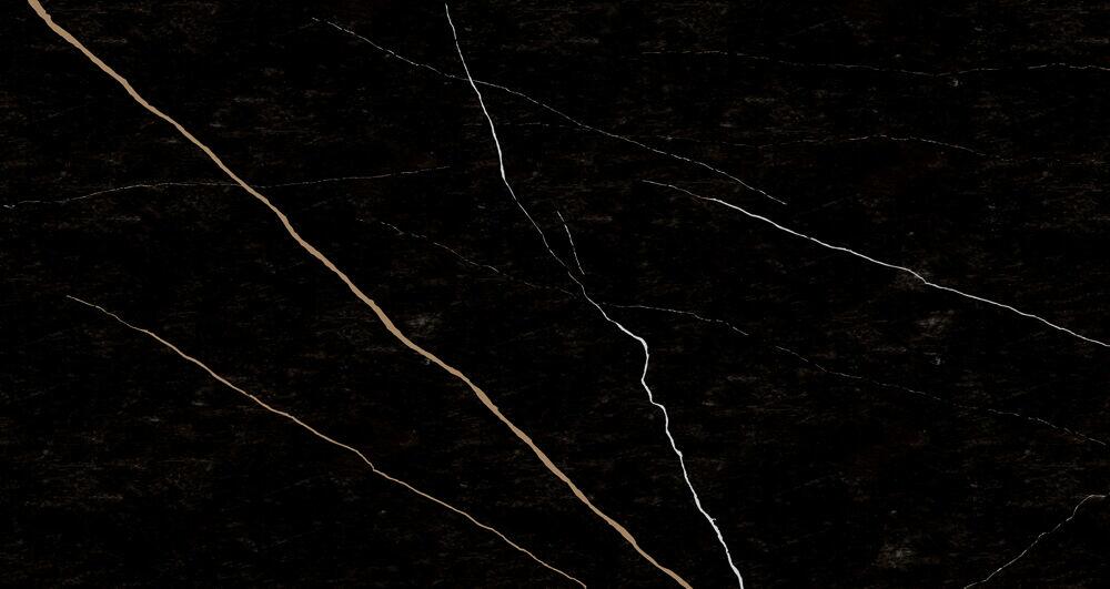 Revestimento de Parede 61x116cm Marmo Imperial Preto Brilho Retificado Ilhabella