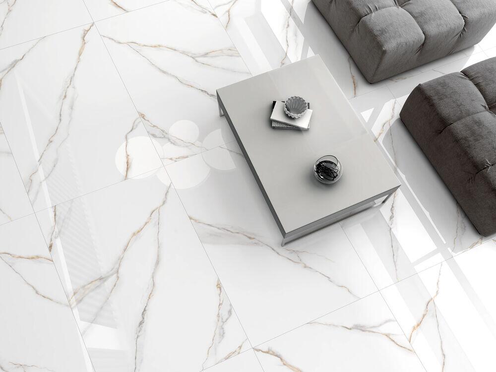 Revestimento de Parede 61x116cm Marmo Allure Branco Cinza Retificado Extra Ilhabella