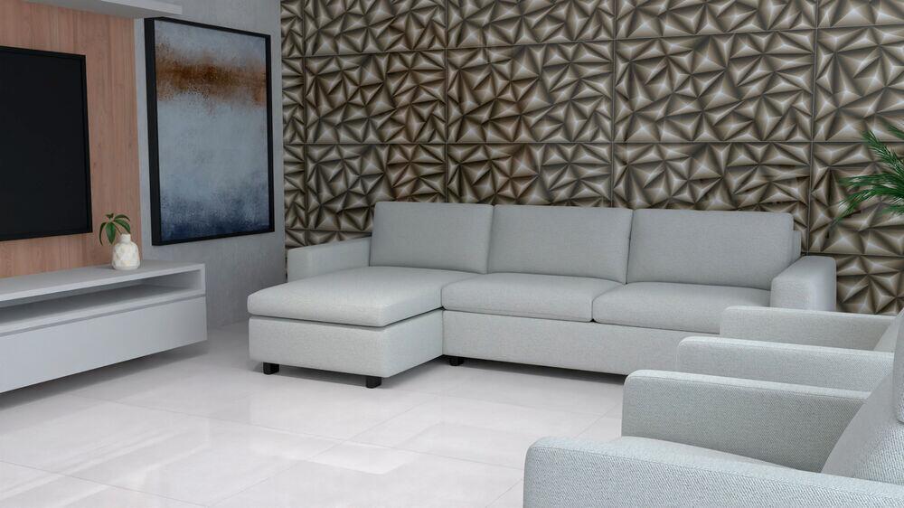 Revestimento de Parede 61cm x 116cm Element Marron/Bege Ret Extra Ilhabella