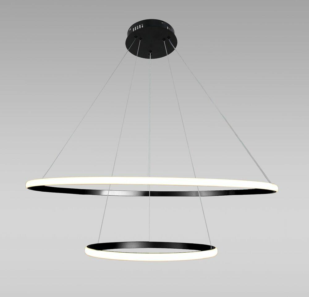 Pendente LED Circle 25W 3000K Preto Bivolt Vitralux