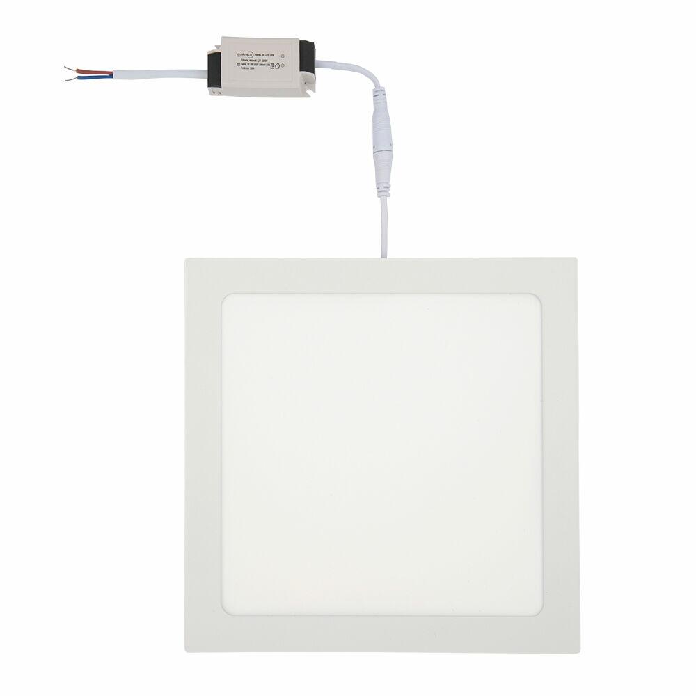 Painel LED Embutir Quadrado 18W Branco 3000K Bivolt Vitralux