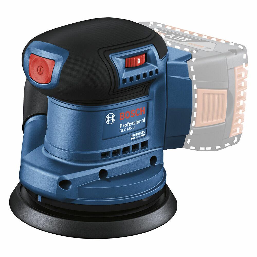 Lixadeira Orbital 18v Gex 185-li Azul Bosch