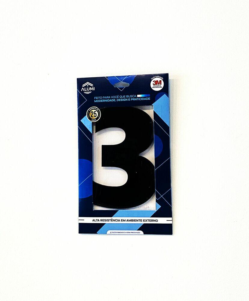 NUMERO RESIDENCIA 13CM ACM 3 PRETO .